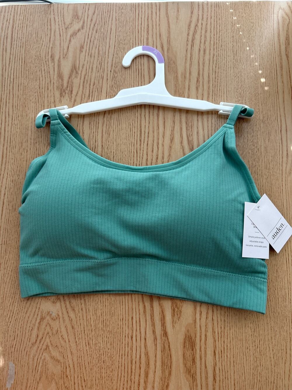 New Womens Auden Lightly Lined Seamless Knit Bralette or Sports Bra XL 38DD 40D